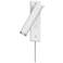 Haim 5.5" Aimable Textured White Recessed Headboard Lamp