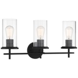 Haisley 23" Wide Coal 3-Light Bath Vanity Light