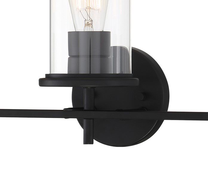 Haisley 23" Wide Coal 3-Light Bath Vanity Light