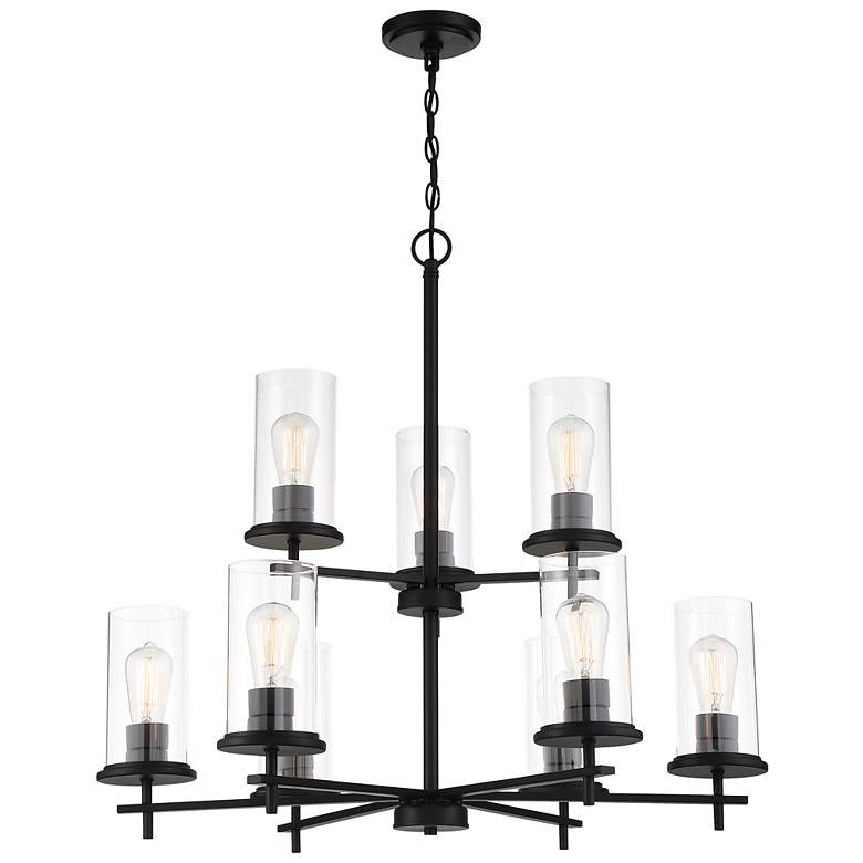Image 3 Haisley 31 1/2" Wide Coal 9-Light Chandelier