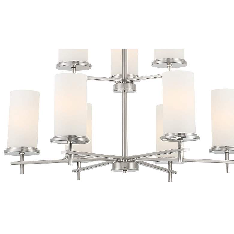 Image 2 Haisley 31 1/2"W Nickel Chandelier by Minka Lighting Inc. more views