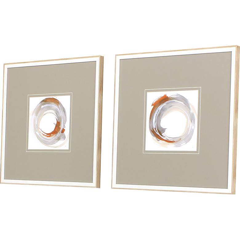 Image 5 Hake Neutral 24 inch Square 2-Piece Giclee Framed Wall Art Set more views