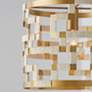 3_Hala 13" Wide Patinaed Brass and Natural Jute Pendant Light more views