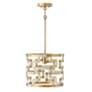 4_Hala 13" Wide Patinaed Brass and Natural Jute Pendant Light more views