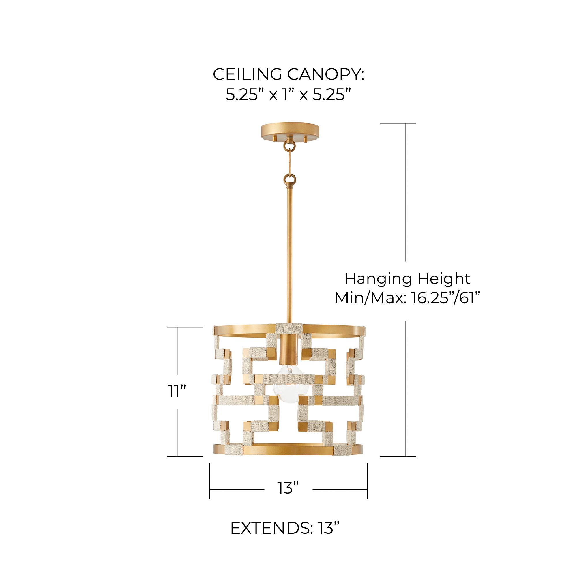 Image 5 Hala 13" Wide Patinaed Brass and Natural Jute Pendant Light more views