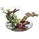 Hala Orchid and Succulents 22" Wide Faux Flowers in Bowl
