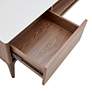 Haldis 70 3/4" Wide Walnut Veneer Wood 2-Drawer Media Stand