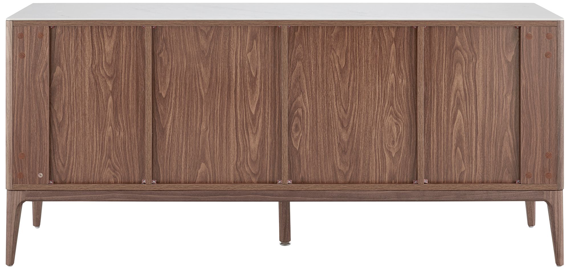 Haldis 70 3/4" Wide Walnut Veneer Wood 4-Door Sideboard