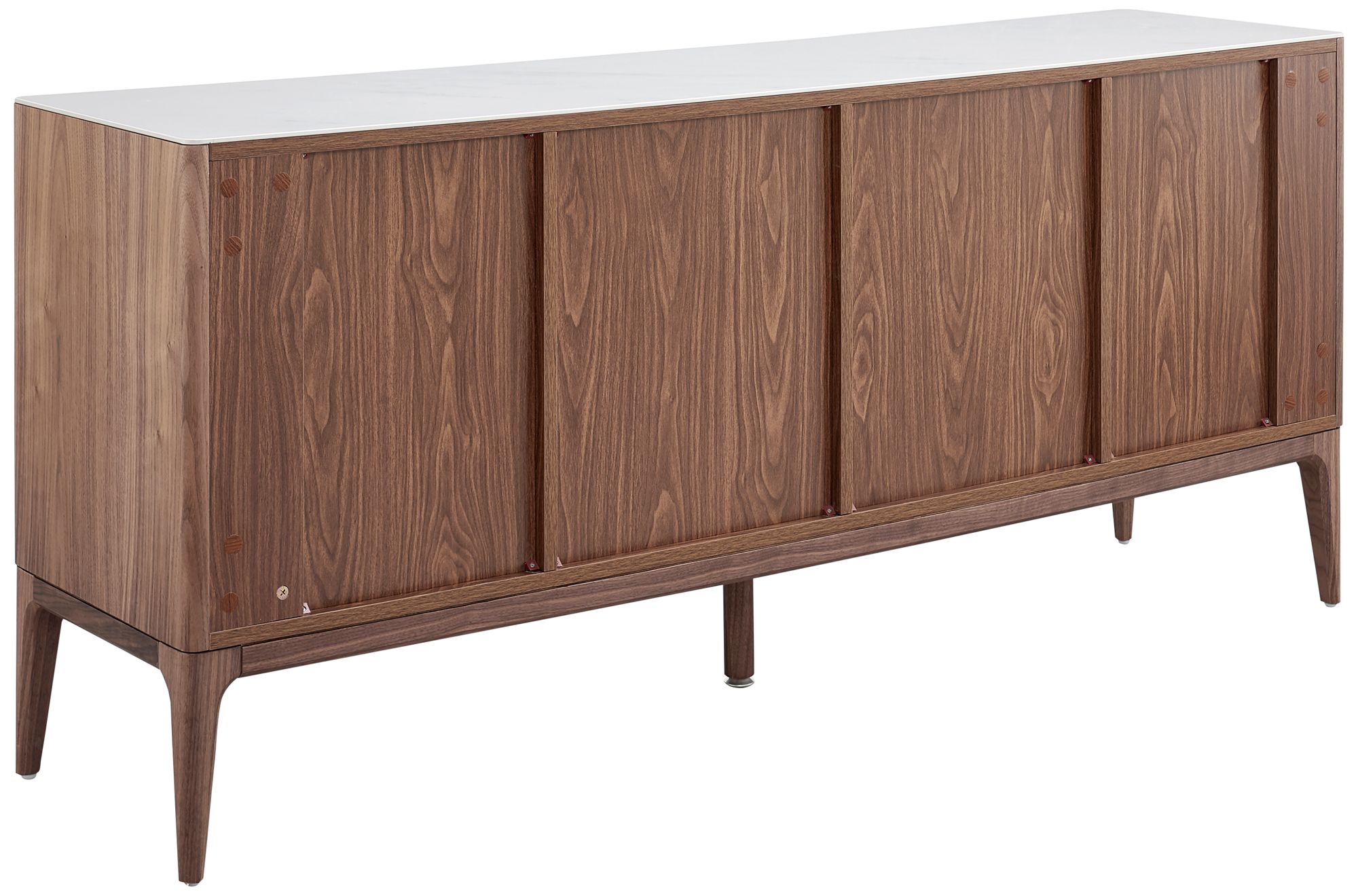 Haldis 70 3/4" Wide Walnut Veneer Wood 4-Door Sideboard