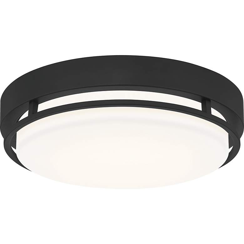 Image 2 Hale 14-Inch Integrated LED Earth Black Flush Mount Light more views