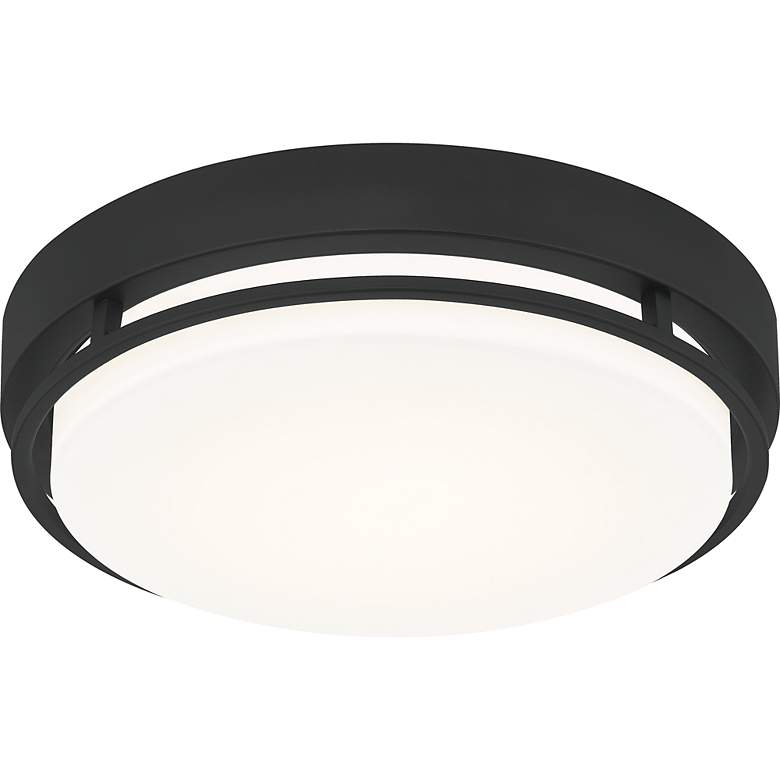 Image 3 Hale 14-Inch Integrated LED Earth Black Flush Mount Light more views
