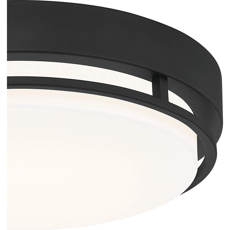 Image 4 Hale 14-Inch Integrated LED Earth Black Flush Mount Light more views