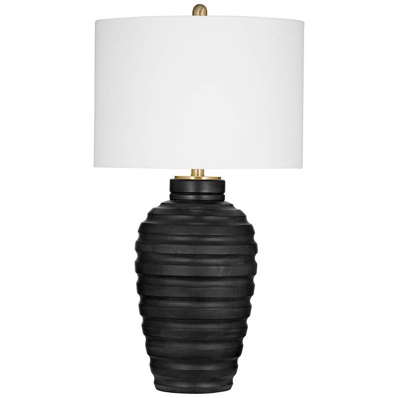 Image 1 Hale Black Cement Table Lamp