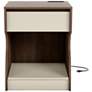 1_Haley 19" Wide Chestnut Brown Nightstand with USB Charger
