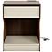 Haley 19" Wide Chestnut Brown Nightstand with USB Charger