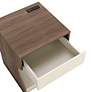 2_Haley 19" Wide Chestnut Brown Nightstand with USB Charger more views