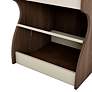 3_Haley 19" Wide Chestnut Brown Nightstand with USB Charger more views