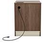 Haley 19" Wide Chestnut Brown Nightstand with USB Charger