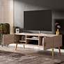 6_Haley 55" Wide White 2-Door TV Stand more views