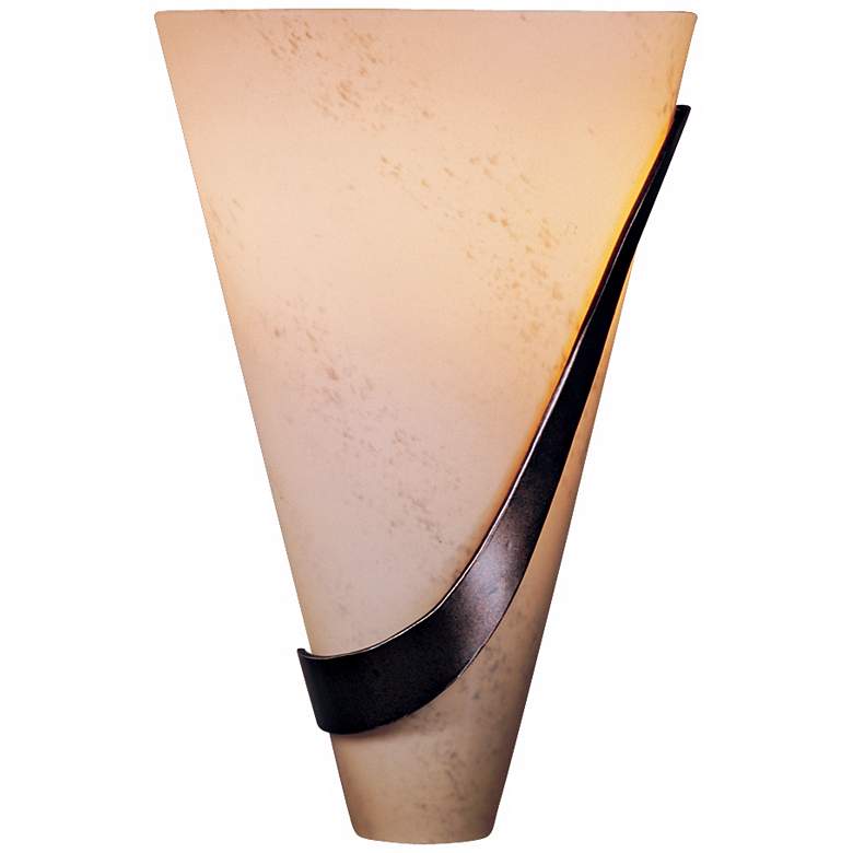 Image 1 Half Cone with Sweep Right 12 inch High Wall Sconce
