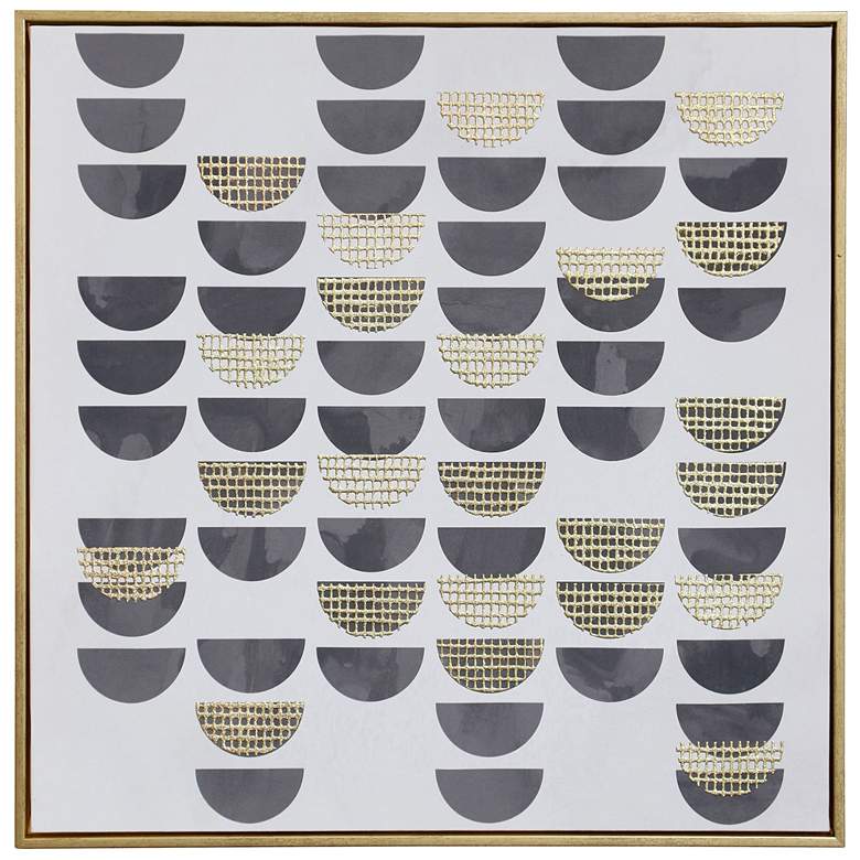 Image 1 Half Moon Games - Printed Canvas Framed with Foil Accents Wall Art