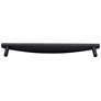 Half Moon Matte Black Metal 13 3/4" Wide Appliance Pull