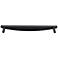 Half Moon Matte Black Metal 13 3/4" Wide Appliance Pull