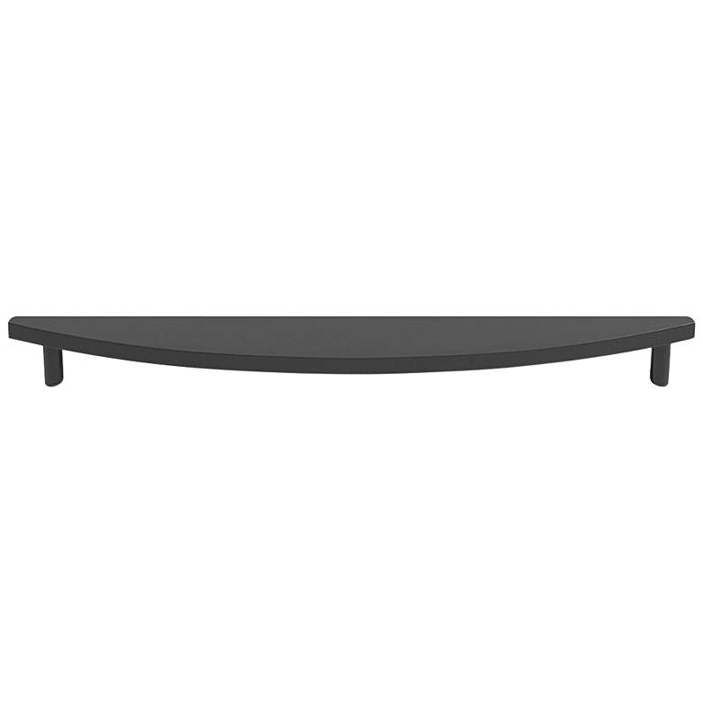 Image 1 Half Moon Matte Black Metal 19 3/4" Wide Appliance Pull