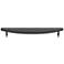 Half Moon Matte Black Metal 9 3/4" Wide Cabinet Pull