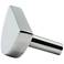 Half Moon Polished Nickel Metal 1 3/4" Wide Cabinet Knob