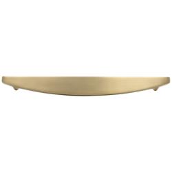 Half Moon Satin Brass Metal 13 3/4" Wide Appliance Pull