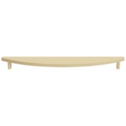 Half Moon Satin Brass Metal 19 3/4" Wide Appliance Pull