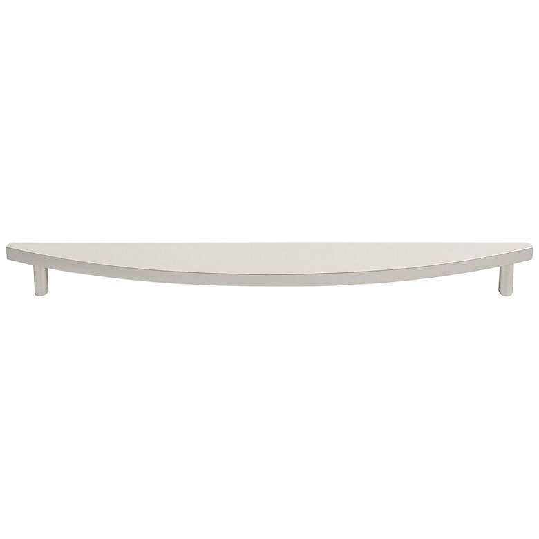 Image 1 Half Moon Satin Nickel Metal 19 3/4" Wide Appliance Pull