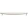 Half Moon Satin Nickel Metal 19 3/4" Wide Appliance Pull