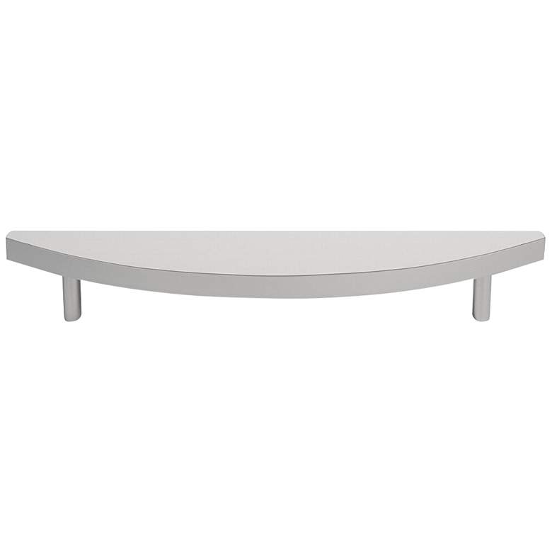 Image 1 Half Moon Satin Nickel Metal 7 3/4" Wide Cabinet Pull