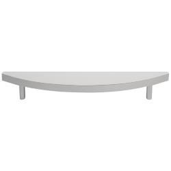 Half Moon Satin Nickel Metal 7 3/4" Wide Cabinet Pull