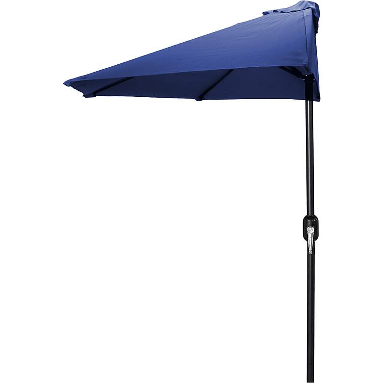 Image 1 Half Patio Umbrella in Steel Navy