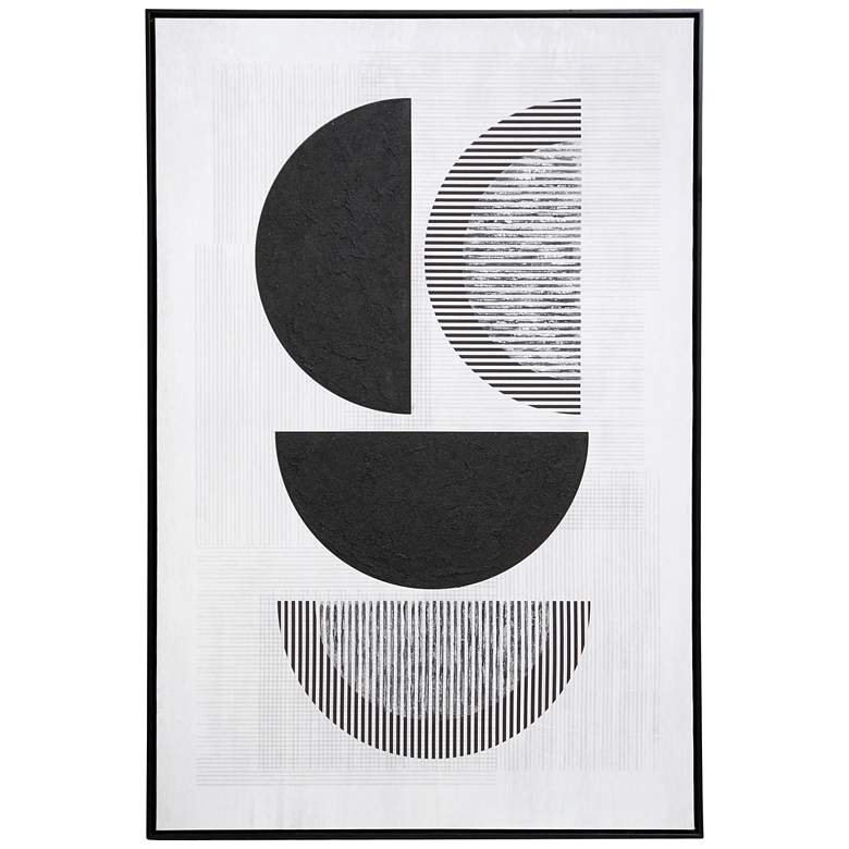 Image 1 Half Plates 31.5" x 47.2" Contemporary Hand Painted Canvas Wall A