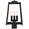 Halifax 16 1/4" High Matte Black 4-Light Outdoor Post Light