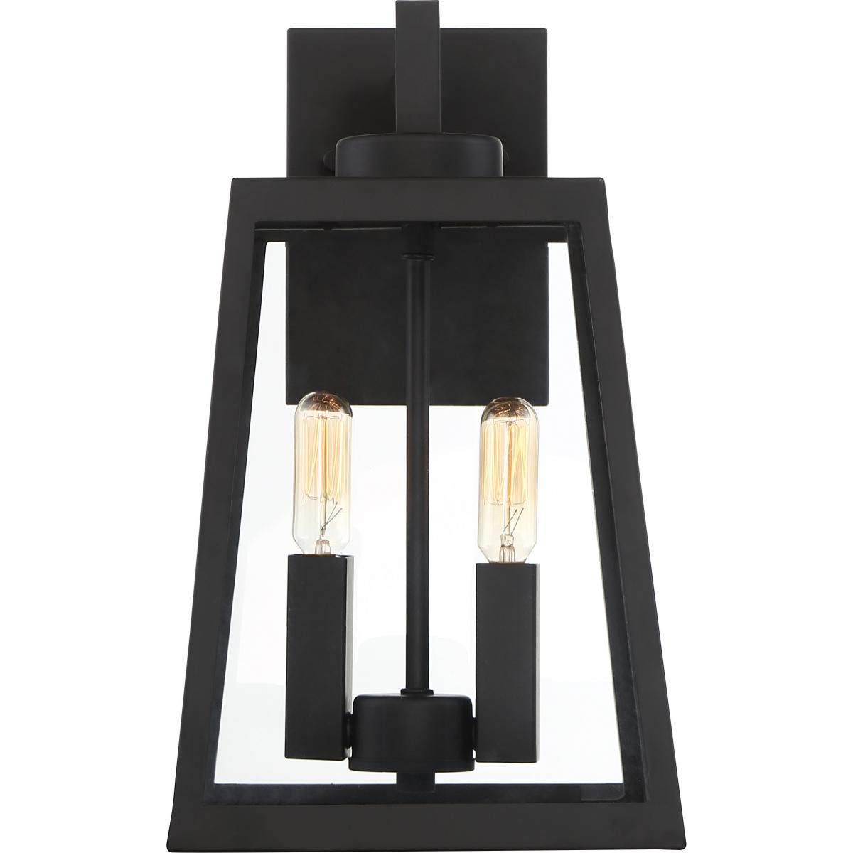 Image 2 Halifax; 2 Light; Medium Lantern; Matte Black Finish with Clear Glass more views