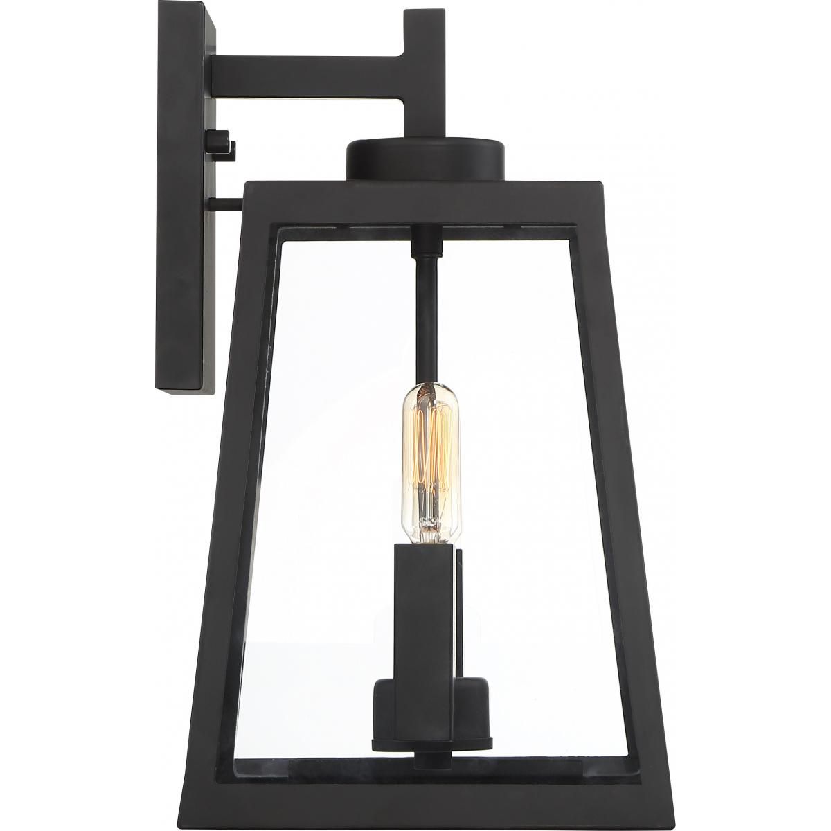 Image 4 Halifax; 2 Light; Medium Lantern; Matte Black Finish with Clear Glass more views
