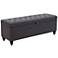 Halifax Storage Bench Gravel Gray