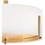 Thumbnail2 of Halle 14 1/2" Wide Lacquered Brass 3-Light Ceiling Light more views