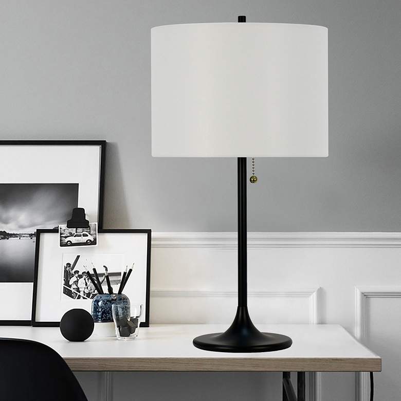 Image 3 Halley Black Metal Table Lamps Set of 2 more views