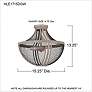 6_Hallie 2-Light Distressed Grey Wood Semi-Flush Mount Light more views