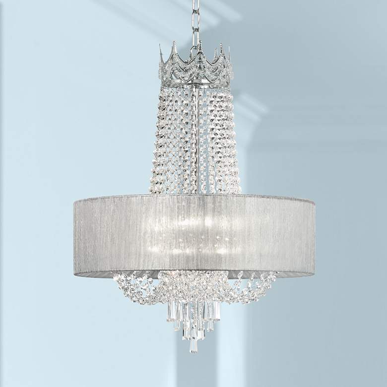 Image 1 Hallie 21" Wide Clear Crystal Chandelier