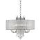 Hallie 21" Wide Draped Crown Crystal 6-Light Chandelier