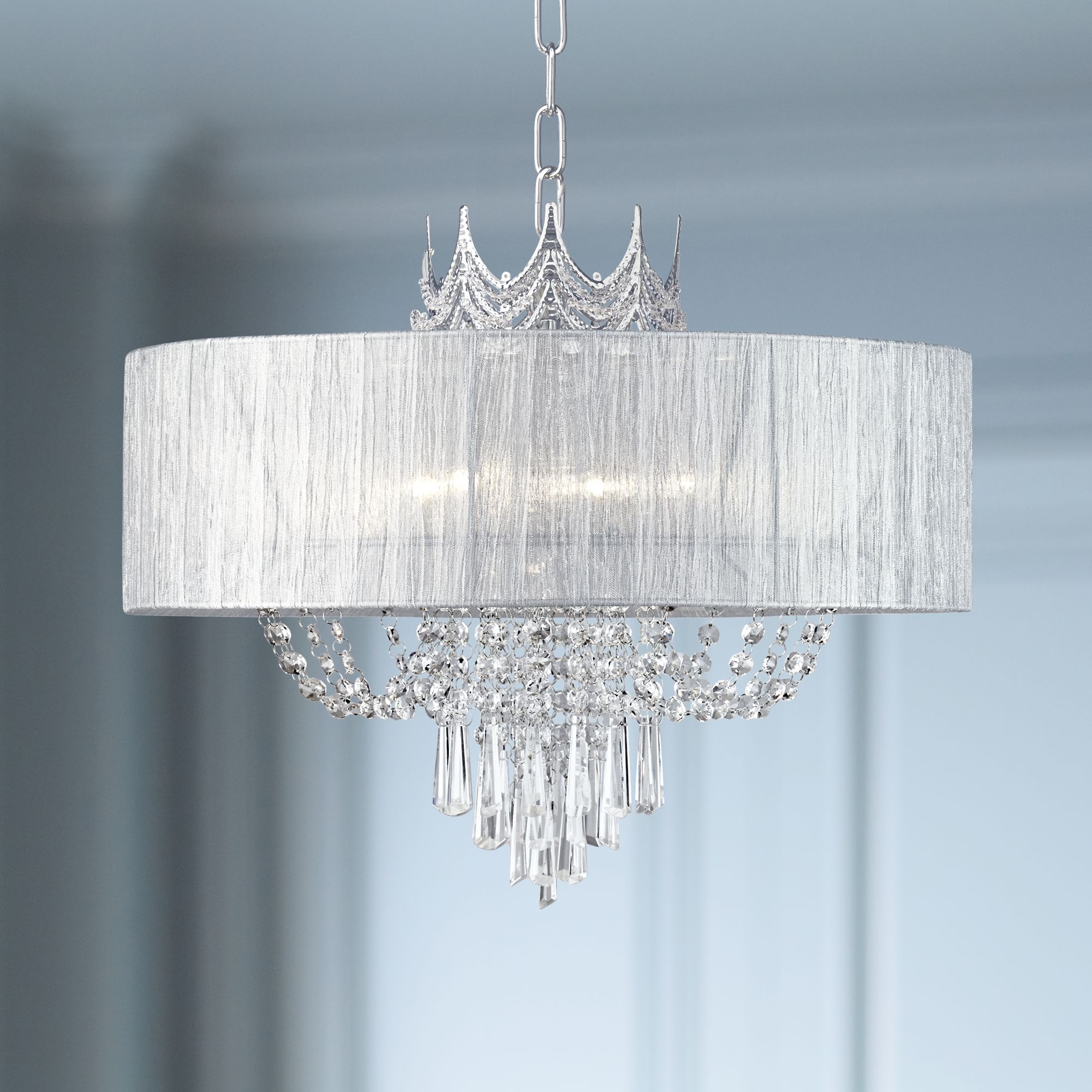 crystal crown chandelier