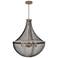Hallie 4-Light Distressed Grey Wood Pendant Light