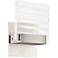 Hallie 7 1/4" High Brushed Silver LED Wall Sconce